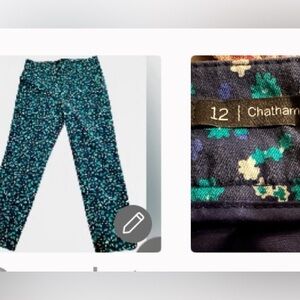 Talbots Chatham Ankle with floral print Sz 12